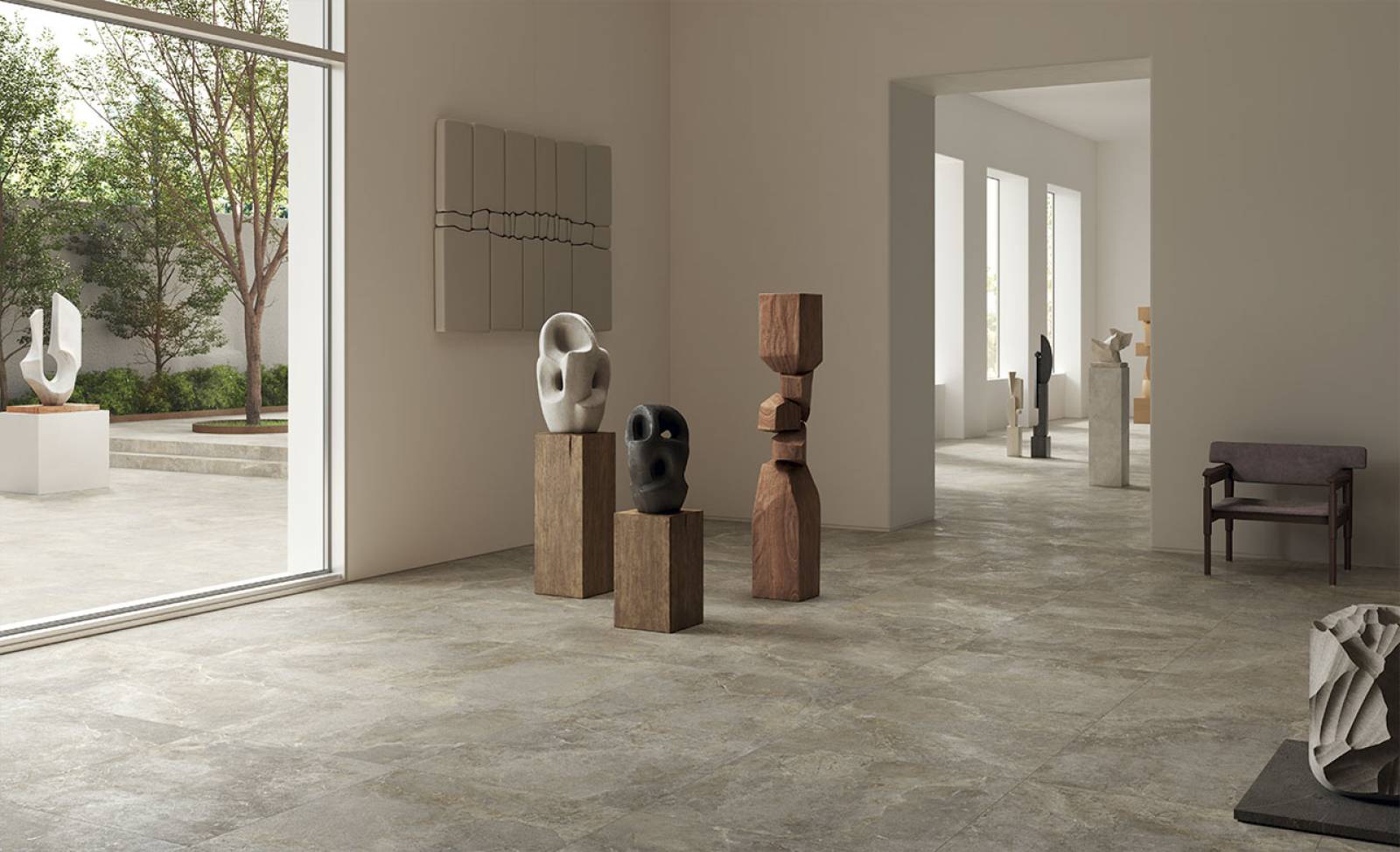 Carrelage effet pierre satiné à Marseille La Valentine