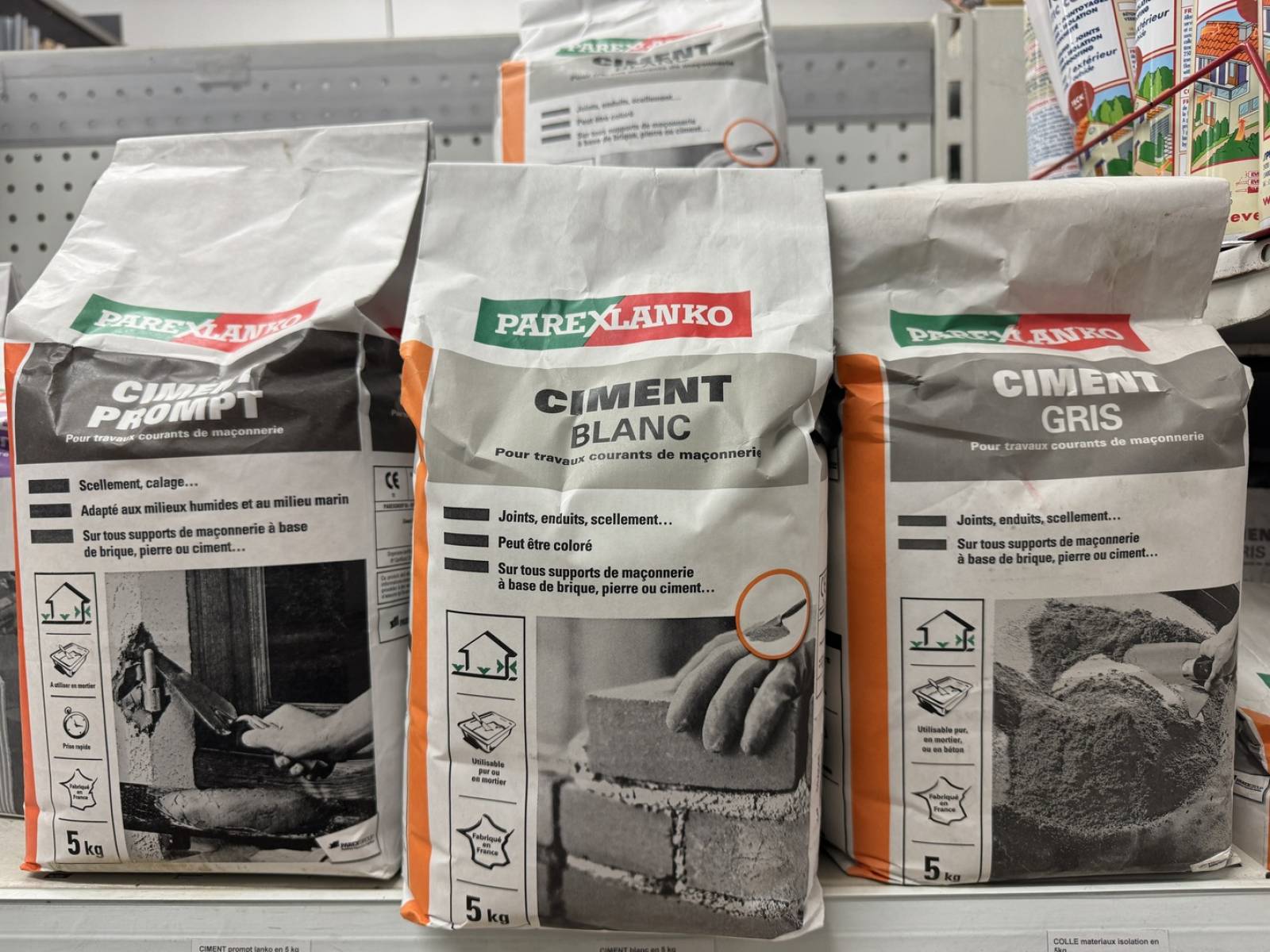 ciment et chaux en stock sur Aubagne près de Gémenos