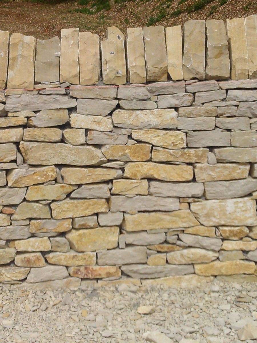 Dallage en pierre du Lot, pose opus incertum à Gémenos
