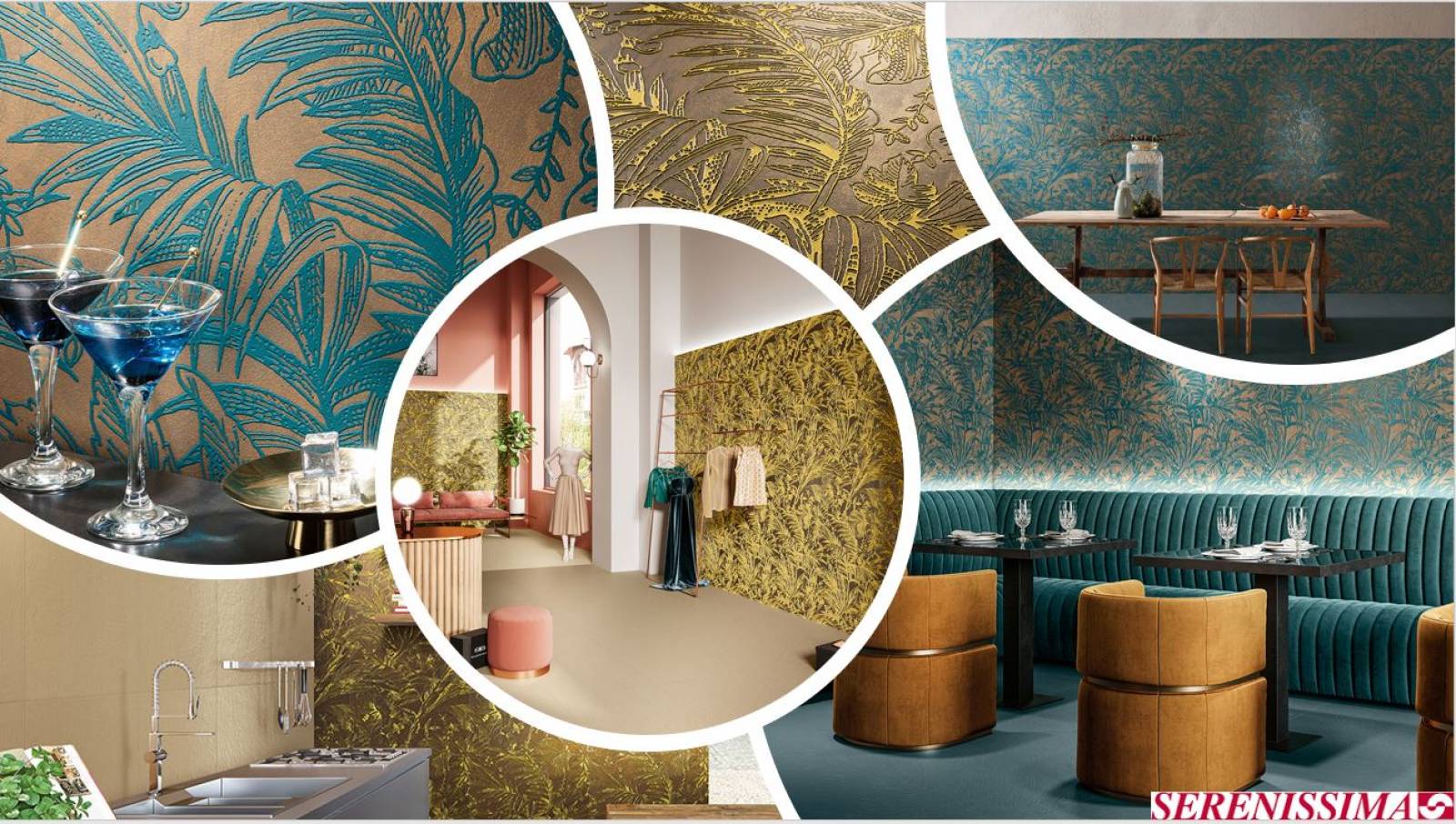 Carrelage Jungle coloré - SERENISSIMA chez DIRECT MATERIAUX, Aubagne