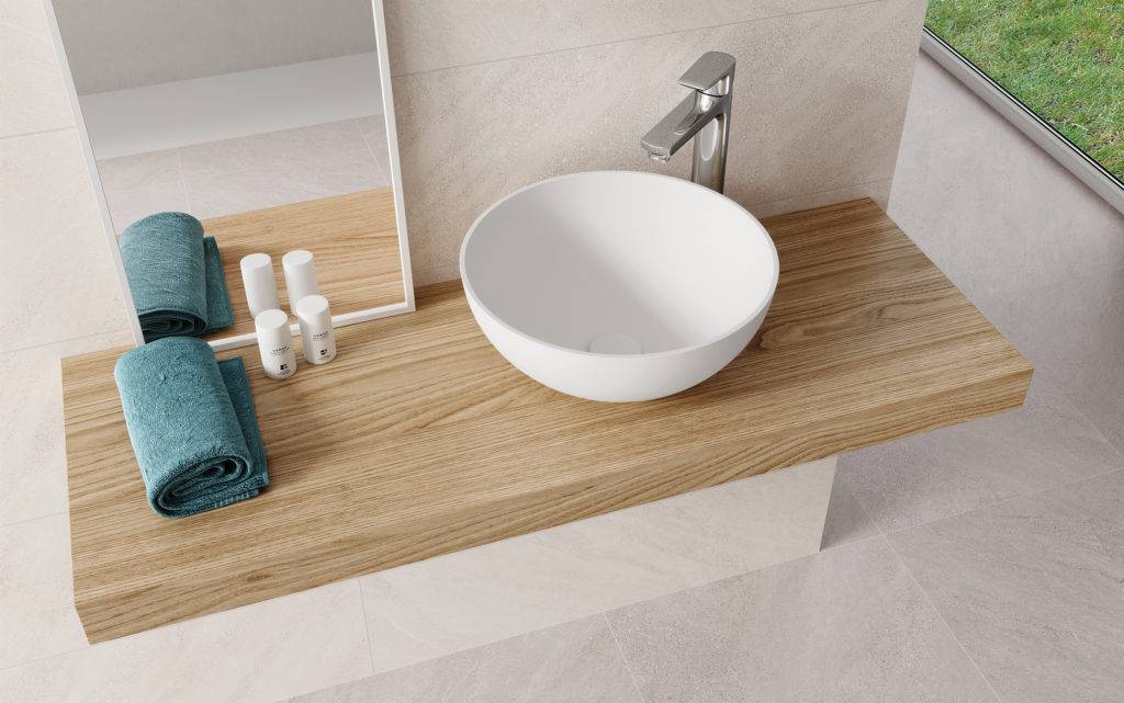 Vasque à poser aux lignes épurées pour un déco Moderne - ZENON  SMART SOLID SURFACE