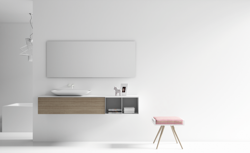 Salle de Bain Moderne et épurée aubagne VASQUE & BAIGNOIRE EN CORIAN - HIDRONATUR