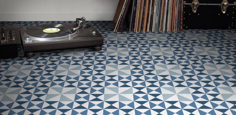 Carrelage Inspiration Carreaux Ciment bleu - KEROS CERAMICA