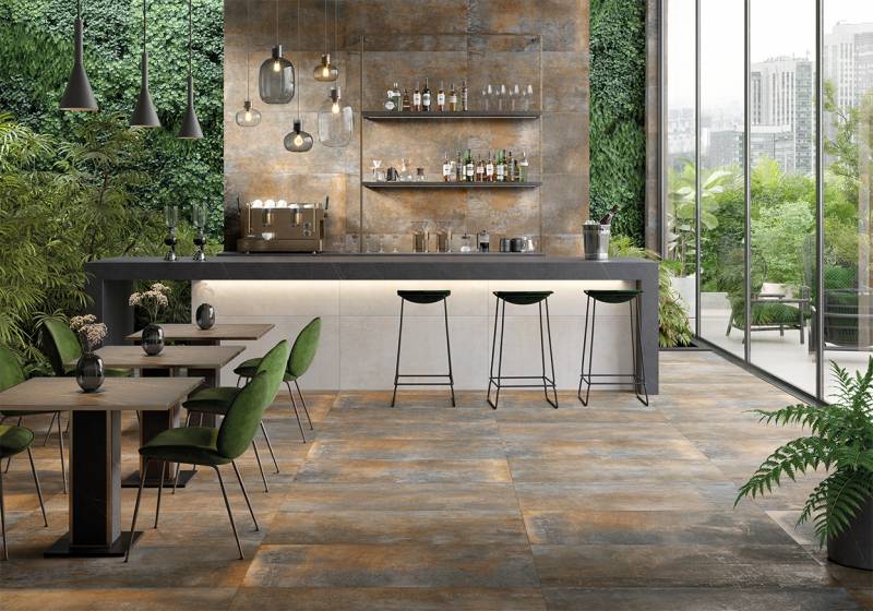 Carrelage effet métal pour sols et murs à Cuges-les-pins