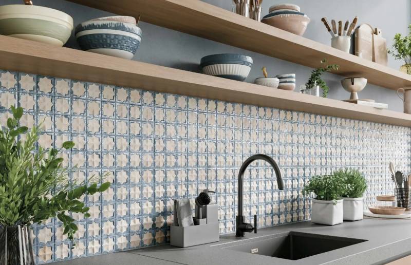 carrelage effet terre cuite de style marocain à La Ciotat